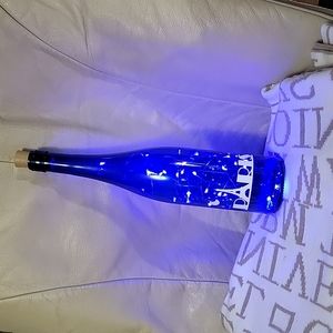 Upcycled wine bottle decor